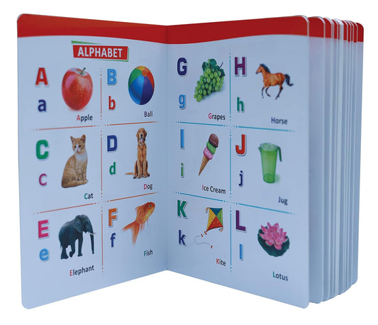 All-In-One Early Learning Board Book for Kids (Ages 2-6)