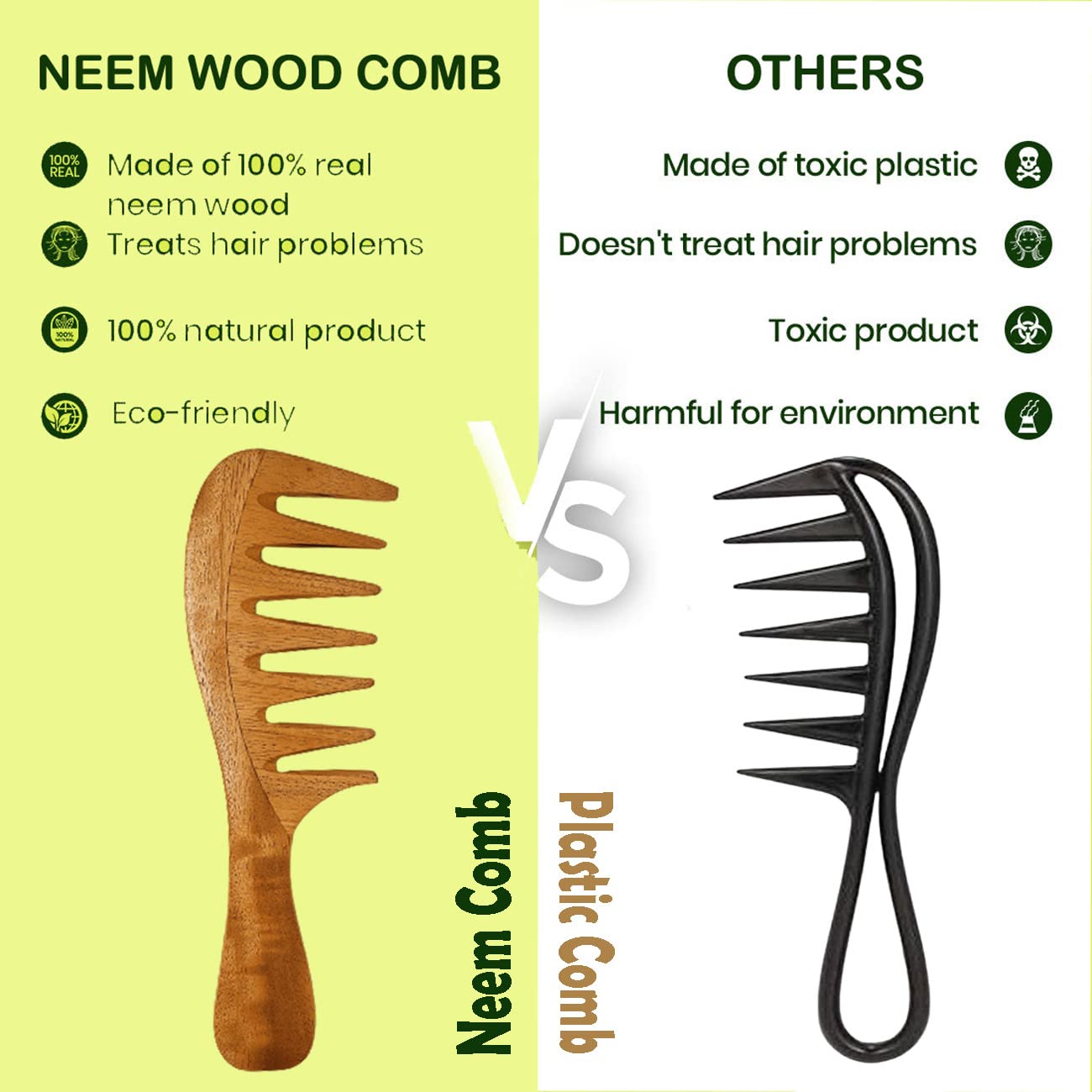 Original Neem Comb Set