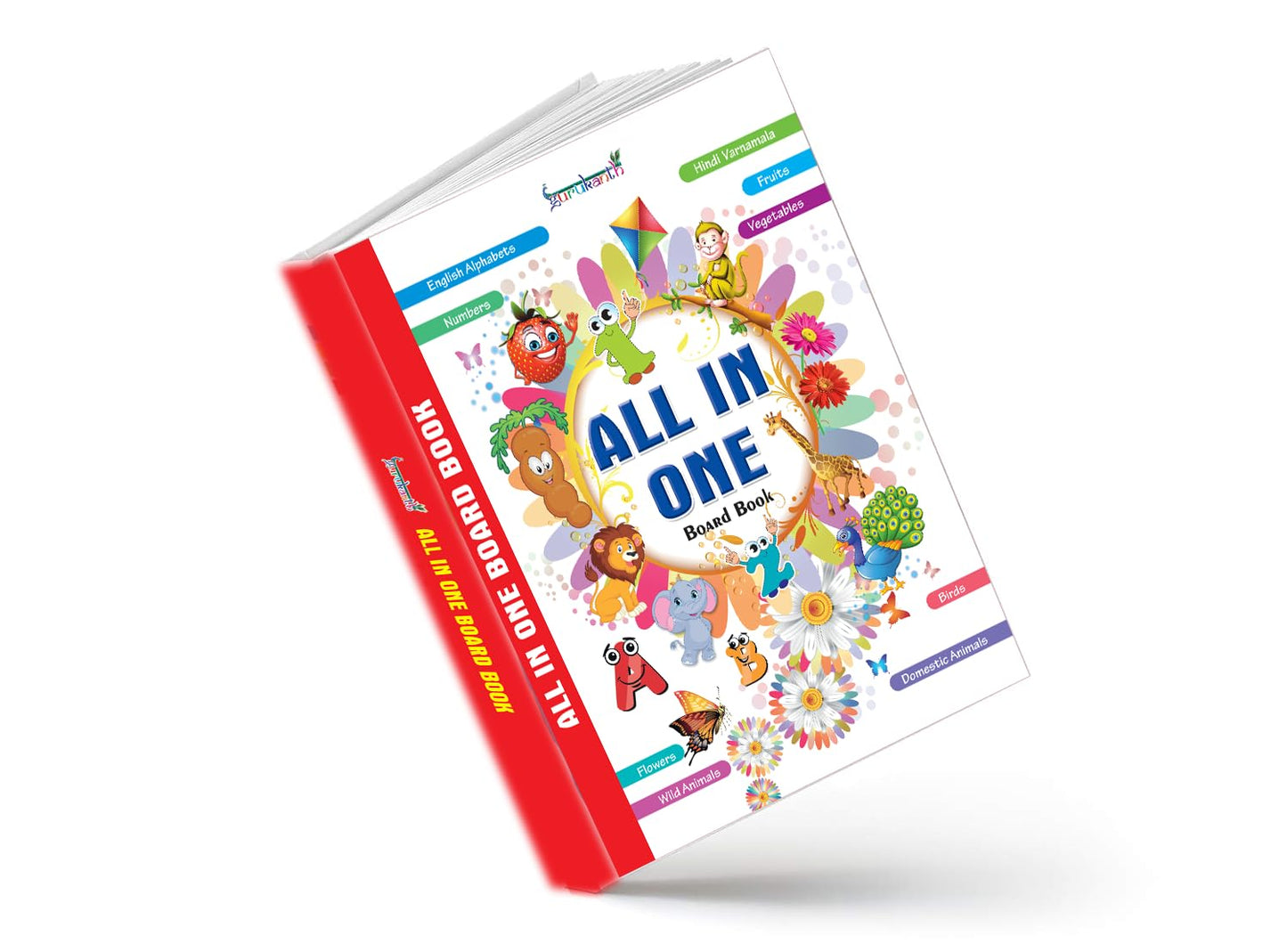 All-In-One Early Learning Board Book for Kids (Ages 2-6)
