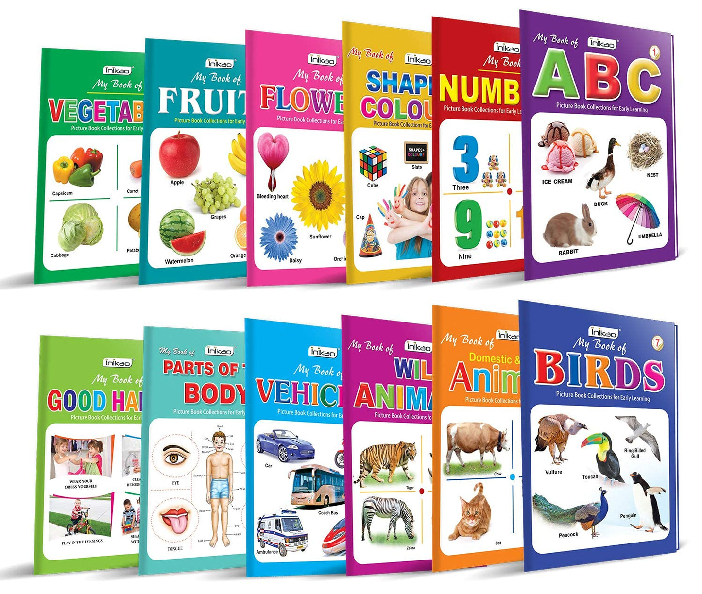 Early Learning Picture Books Collection – Set of 12