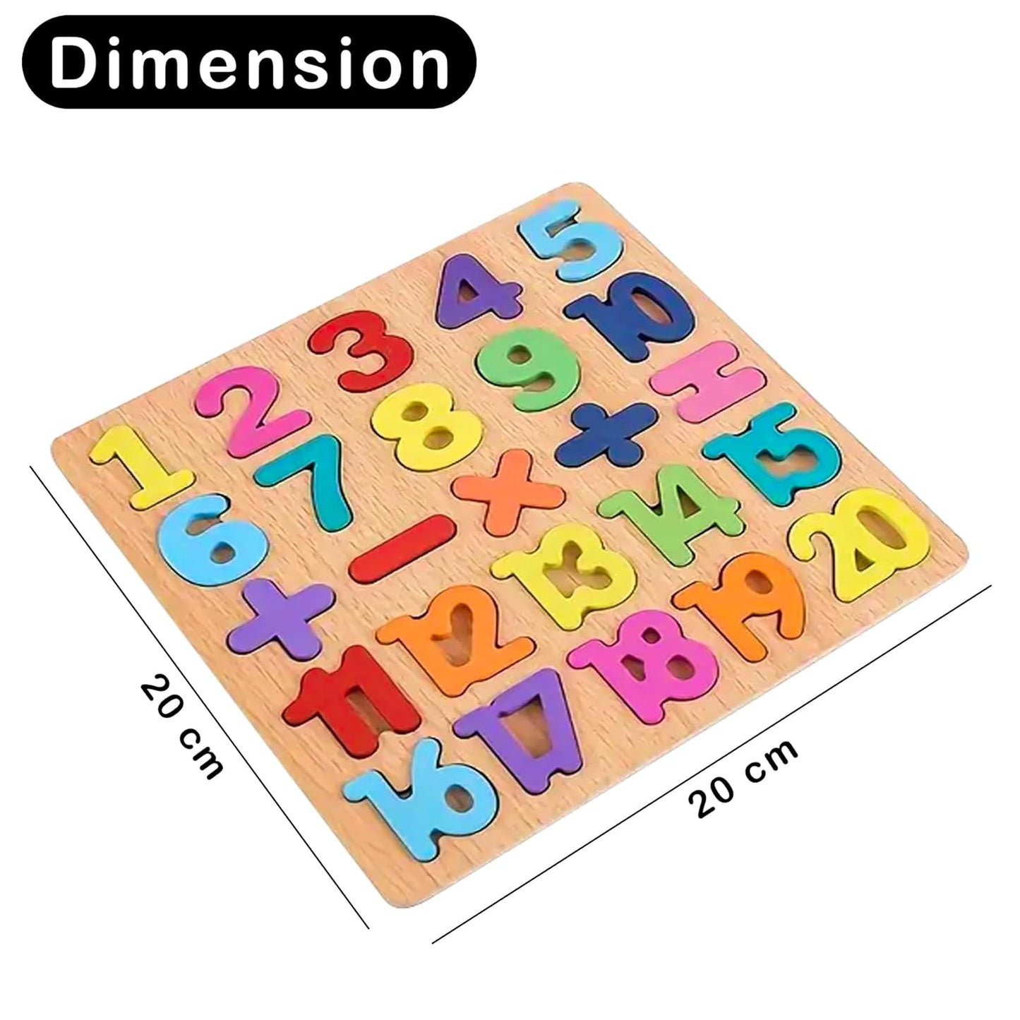 Wooden 3D Puzzle Board Set – Alphabets, Numbers & Shapes (Pack of 3)